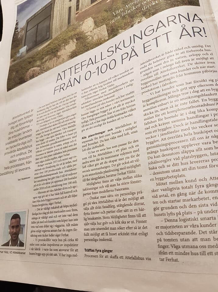 Artikel om attefallshus Husverket