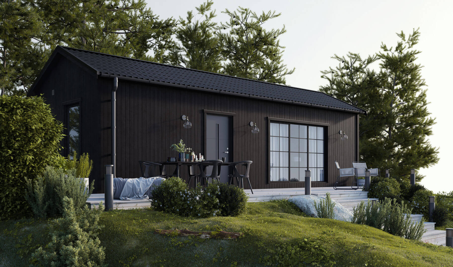 Fritidshus Klassisk 40.1 Exteriör Svart
