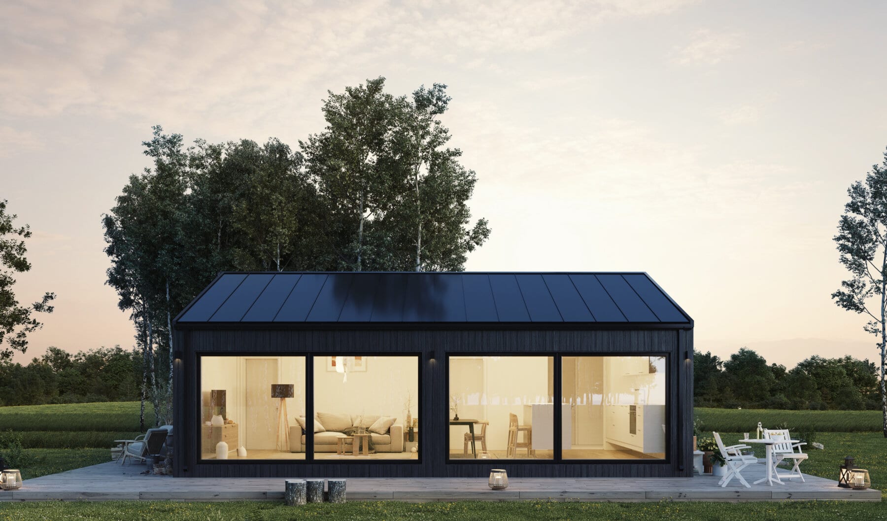 Klassisk 70.2 5 Fritidshus Klassisk 70.2 Exterior Svart skog kvall