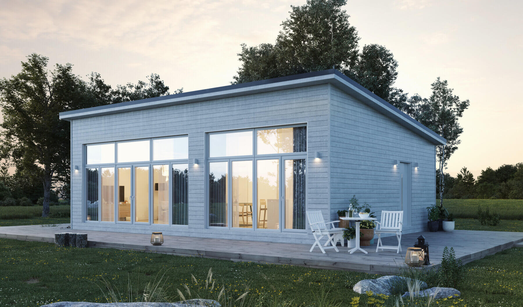Pulpet 80.2 5 Fritidshus Pulpet 80.2 Exterior Vit skog kvall