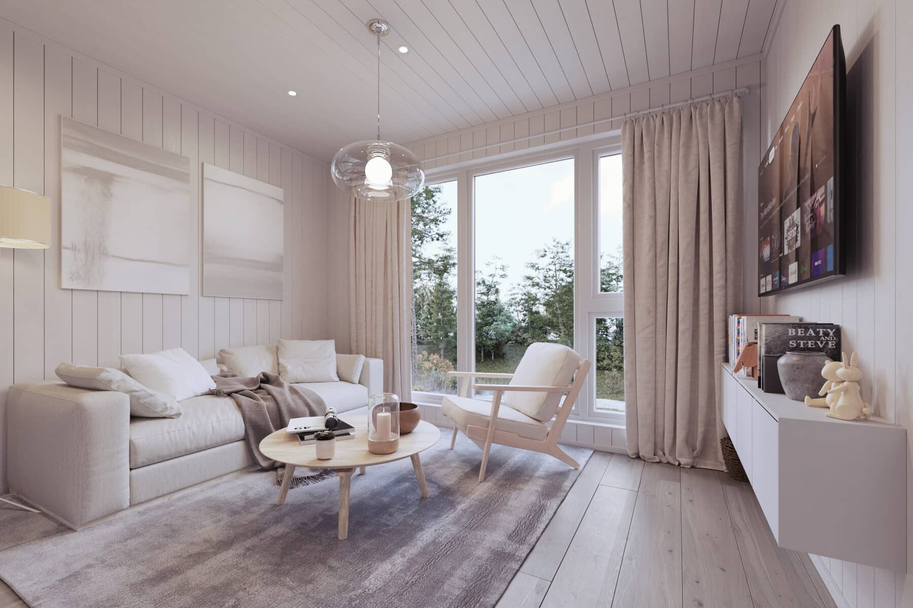 Rak Källarvåning 30.2 37 Attefallshus Rak Kallarvaning 30.2KR Interior Vardagsrum