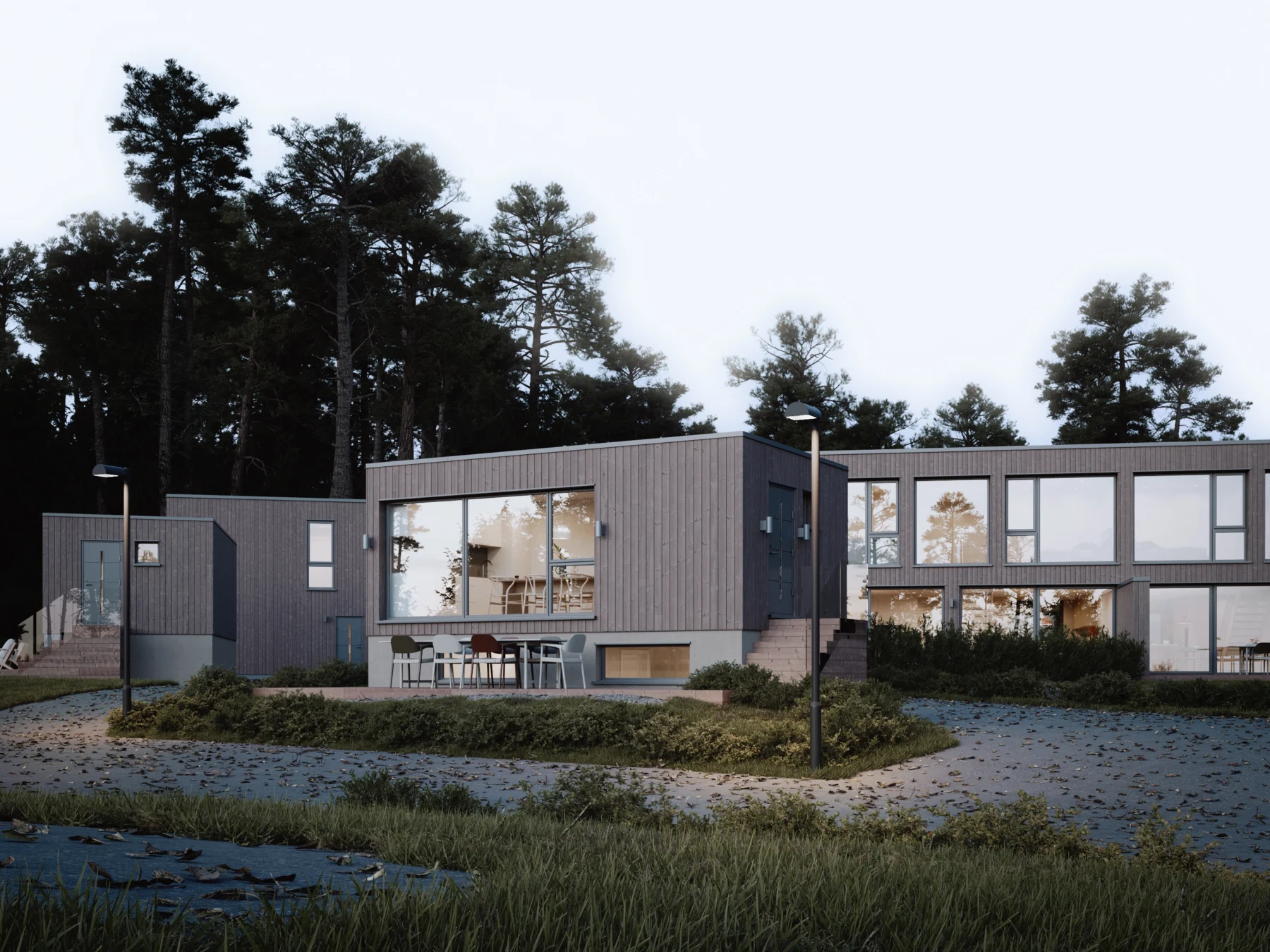 Attefallshus med källare Rak 01